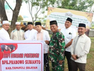 Presiden Prabowo Salurkan Sapi Kurban di Tapsel, Idul Adha 1446 H Dirayakan dengan Semangat Berbagi