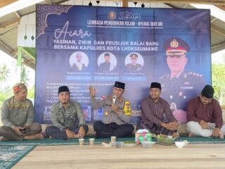 Polres Lhokseumawe Resmikan Balai Pengajian Wakaf, Bentuk Pembinaan Akhlak Generasi Muda
