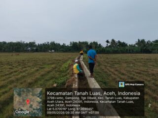 Peduli Akses Pertanian, Keuchik Gampong Alue Pimpin Kerja Bakti Bersihkan Saluran Tersier