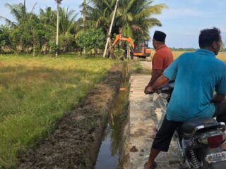 Warga Rawa Tanah Luas Bersihkan 500 Meter Saluran Tersier untuk Dukung Pertanian