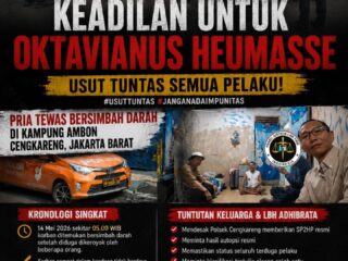 Diamankan Lalu Dilepas? LBH Adhibrata Minta Polisi Transparan soal Kasus Pembunuhan di Cengkareng