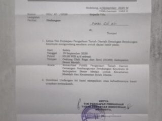 PERNYATAAN MASYARAKAT KAMPUNG SIMPUR: TEGAS TUNTUT PENEGAKAN HUKUM DAN KEADILAN ATAS PEMBEBASAN TANAH WADUK KEUREUTO – DIDUGA TINDAKAN TIDAK BERIKTIKAD BAIK MANTAN BUPATI DRS. HAILI YOGA M.SI SERTA KEPUTUSAN PERKOPIMDA YANG DINILAI MENYESATKAN